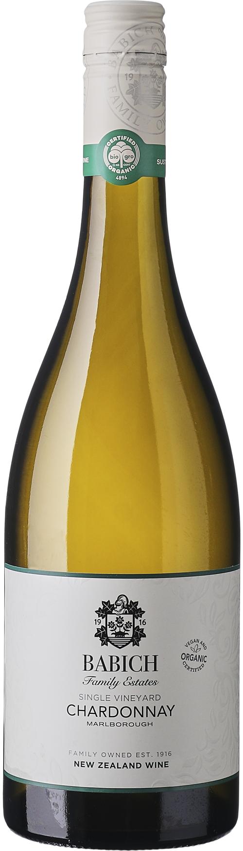 Babich Family Estates Headwaters Organic Chardonnay wine bottle