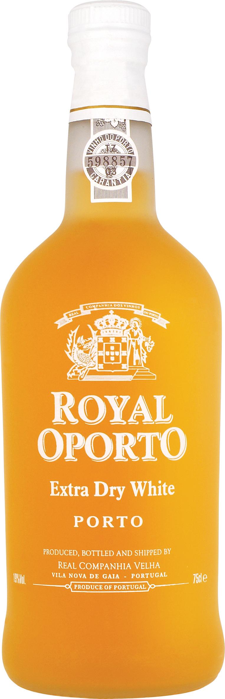 Royal Oporto White Port Extra Dry wine bottle