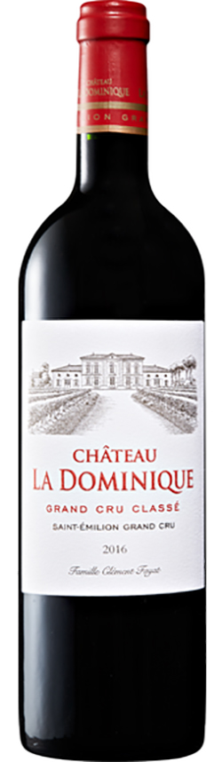 Château La Dominique St-Émilion Grand Cru Classé 2016 i trækasse wine bottle