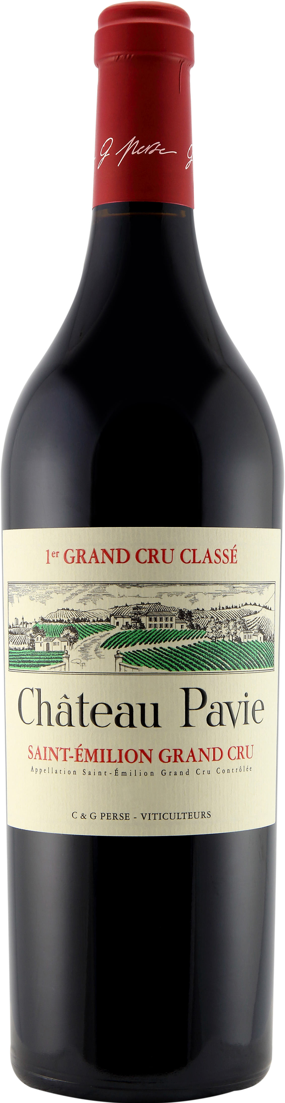 Chateau Pavie 2014 St.-Émilion 1er Grand Cru Classé A wine bottle