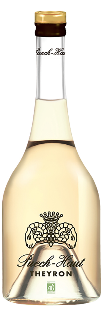 Château Puech-Haut Theyron Blanc 2022 ØKO wine bottle