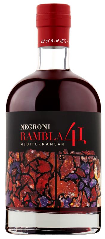 BCN Rambla 41 Negroni wine bottle