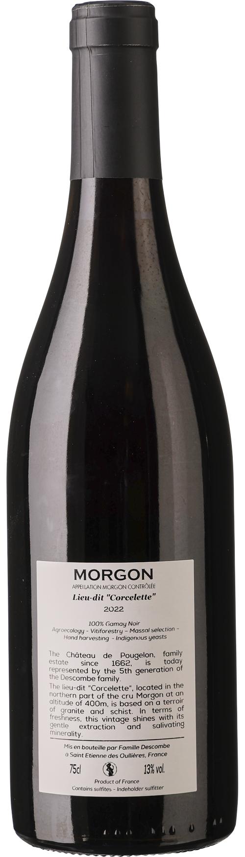 Château de Pougelon Morgon Corcelette wine bottle