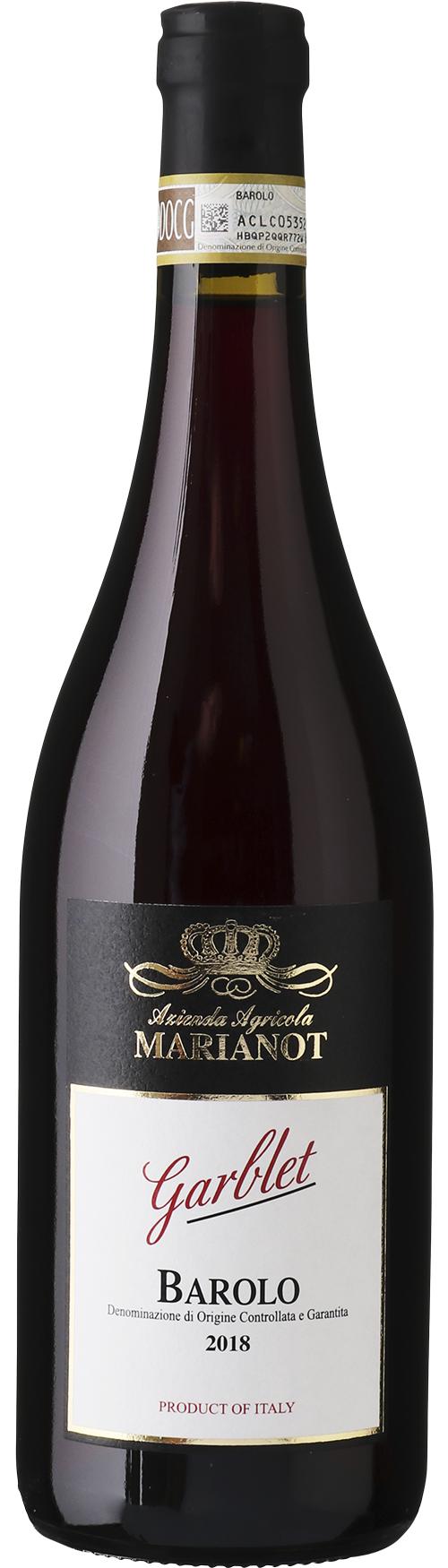 Azienda Agricola Marianot Barolo Garblet DOCG wine bottle