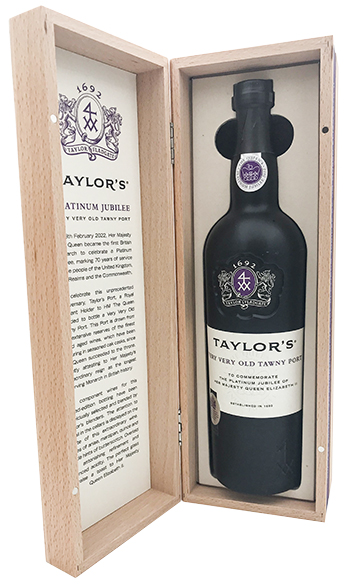Taylor's Very Very Old Tawny Port Platinum Jubilee i trækasse wine bottle