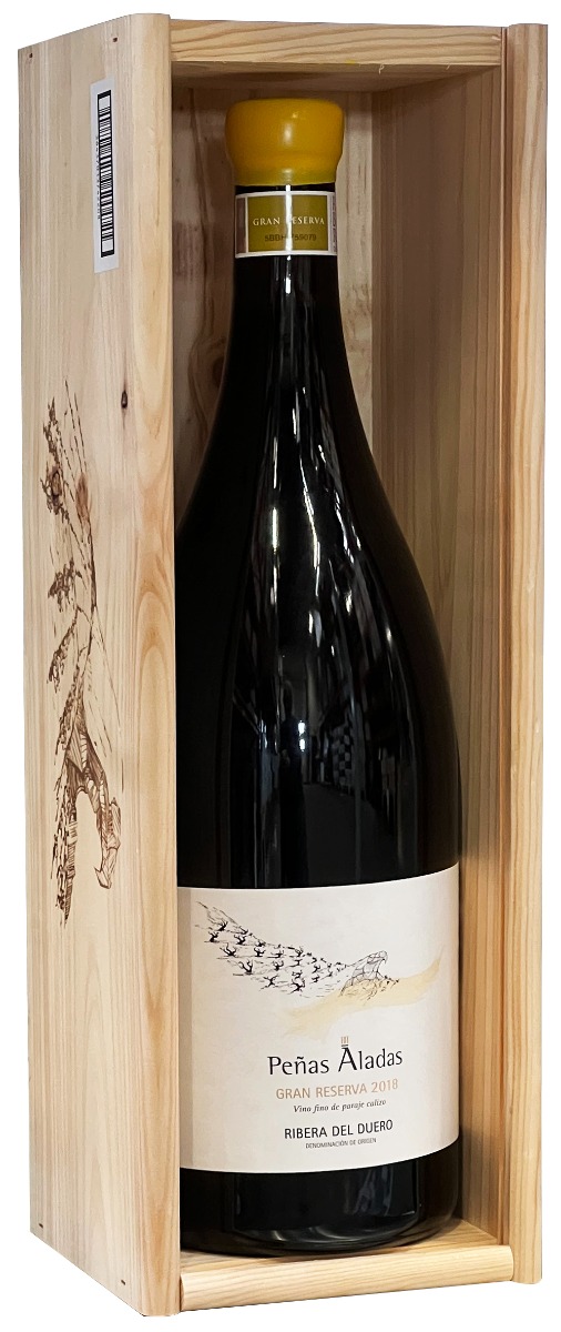 Dominio del Aguila Peñas Aladas Gran Reserva Ribera del Duero 2018 ØKO Dobbel Magnum i trækasse wine bottle