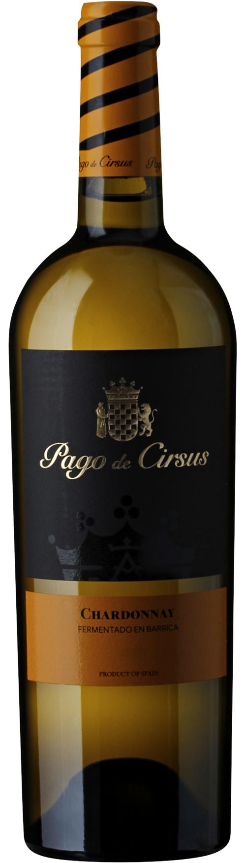 Pago de Cirsus Chardonnay Barrel Fermented wine bottle