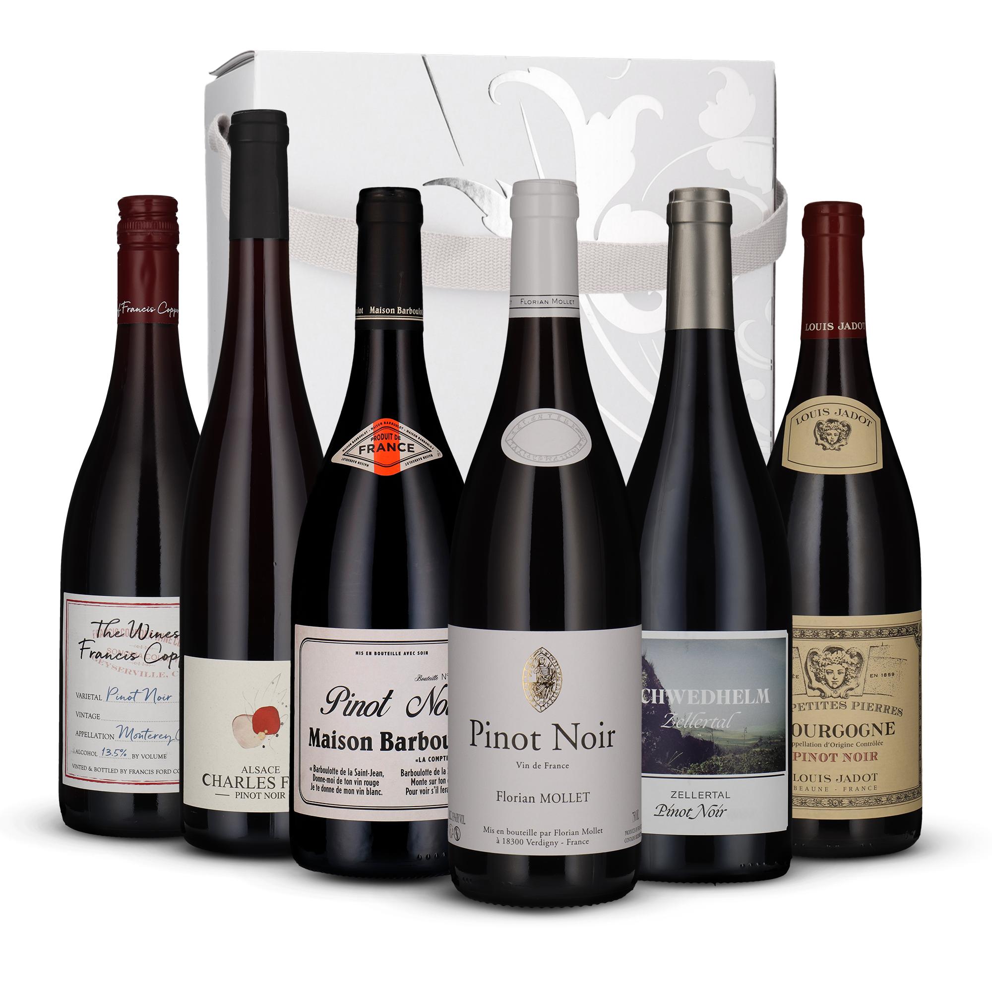 Pinot Noir til under 200,- pr. fl. (6 flasker) wine bottle