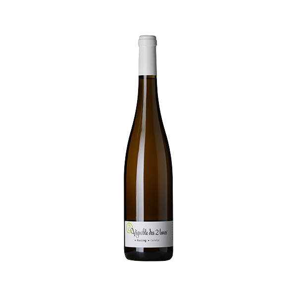 Vignoble des 2 Lunes Genése Riesling wine bottle