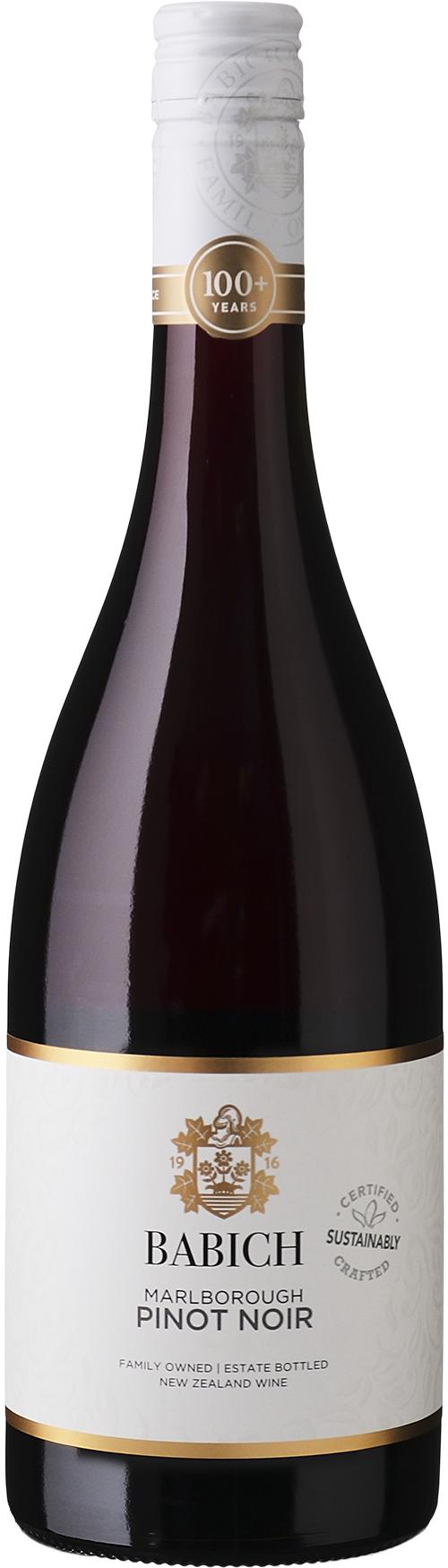 Babich Pinot Noir wine bottle