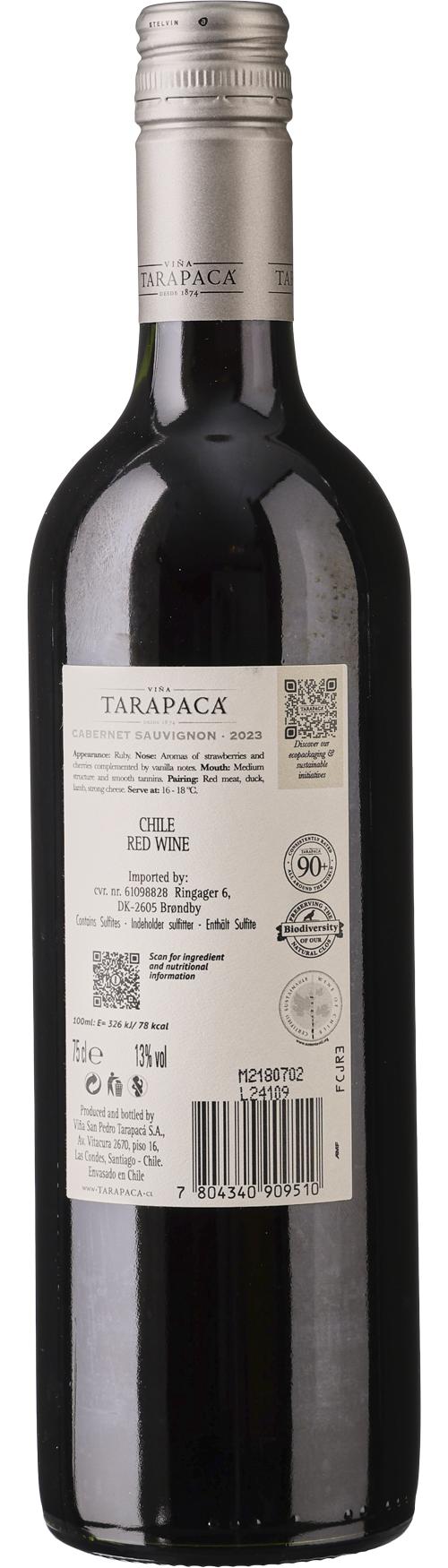Viña Tarapacá Cabernet Sauvignon wine bottle