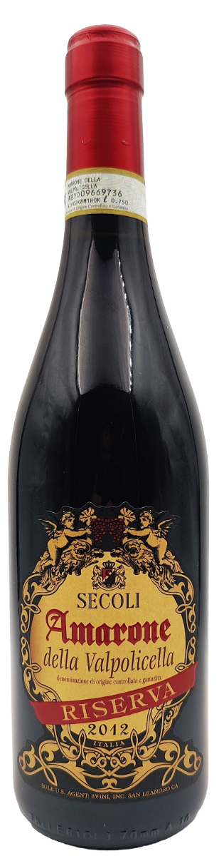 Secoli Amarone della Valpolicella Classico Riserva DOCG 2012 wine bottle
