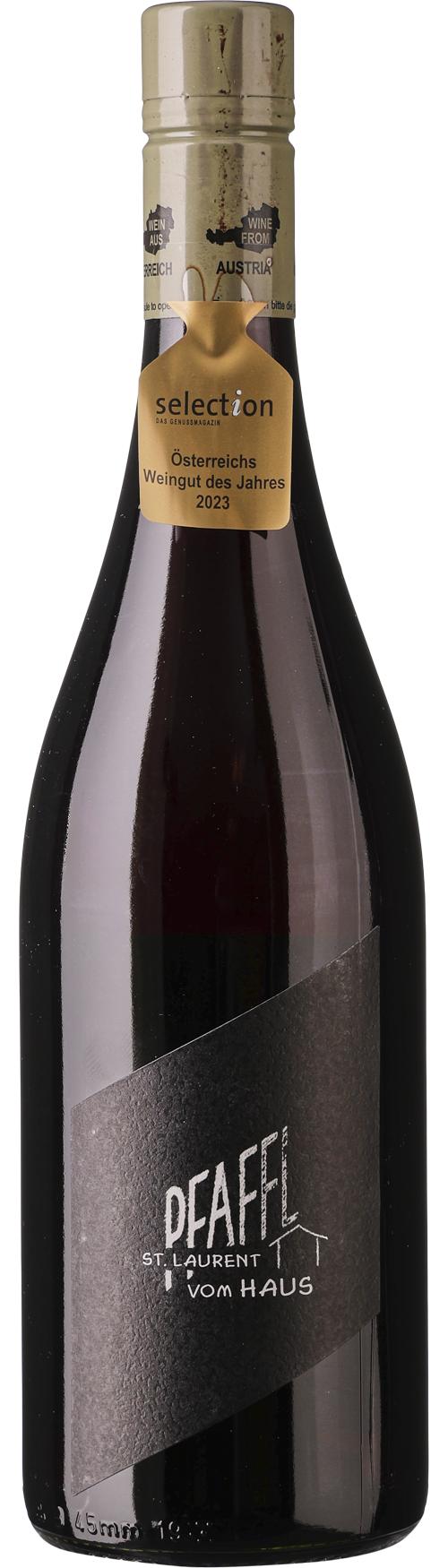 Pfaffl St. Laurent Vom Haus wine bottle