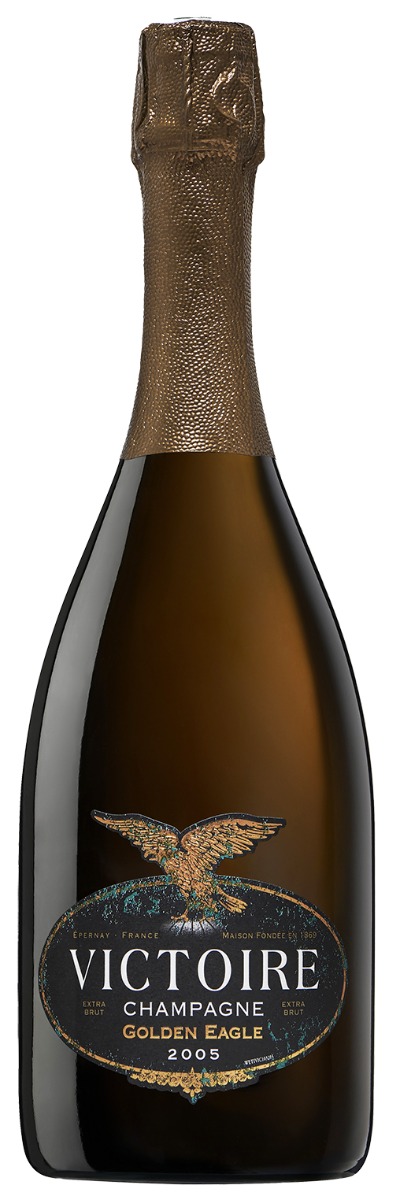 G.H. Martel Champagne Victoire Extra Brut Golden Eagle 2005 wine bottle