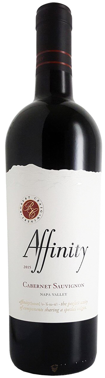Robert Craig Affinity Cabernet 2015 wine bottle