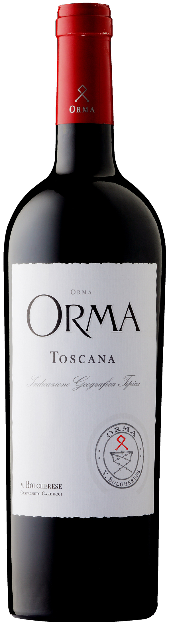 Orma 2017 Tenuta Sette Ponti i trækasse wine bottle