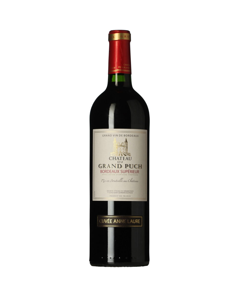 Château Grand Puch Bordeaux Superieur wine bottle