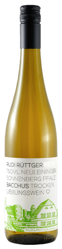 Rudi Rüttger Neuleininger Sonnenberg Bacchus trocken Pfalz 2021 wine bottle