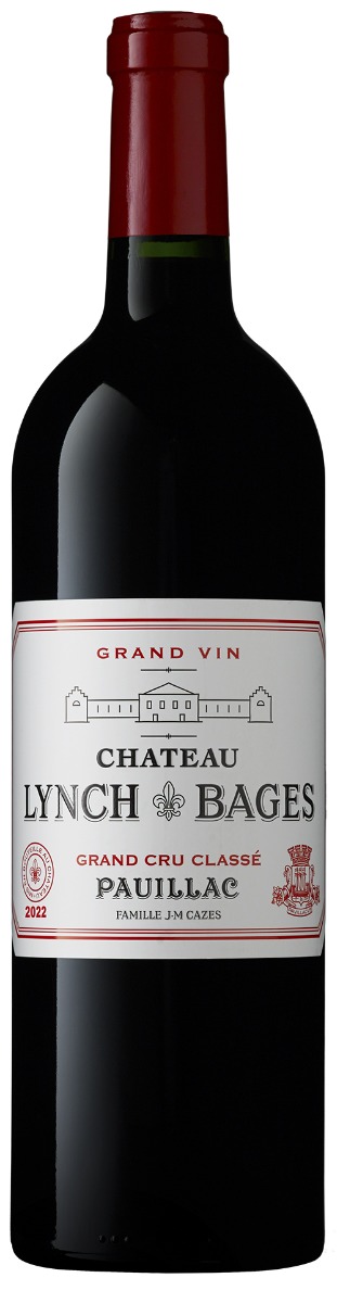 Chateau Lynch Bages Pauillac 5. Cru Classé 2022 i trækasse wine bottle