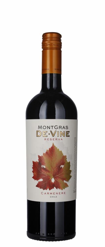 2021 MontGras Carmenere Reserva wine bottle