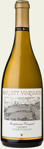 Barnett Vineyards Chardonnay, Sangiacomo Vineyard wine bottle