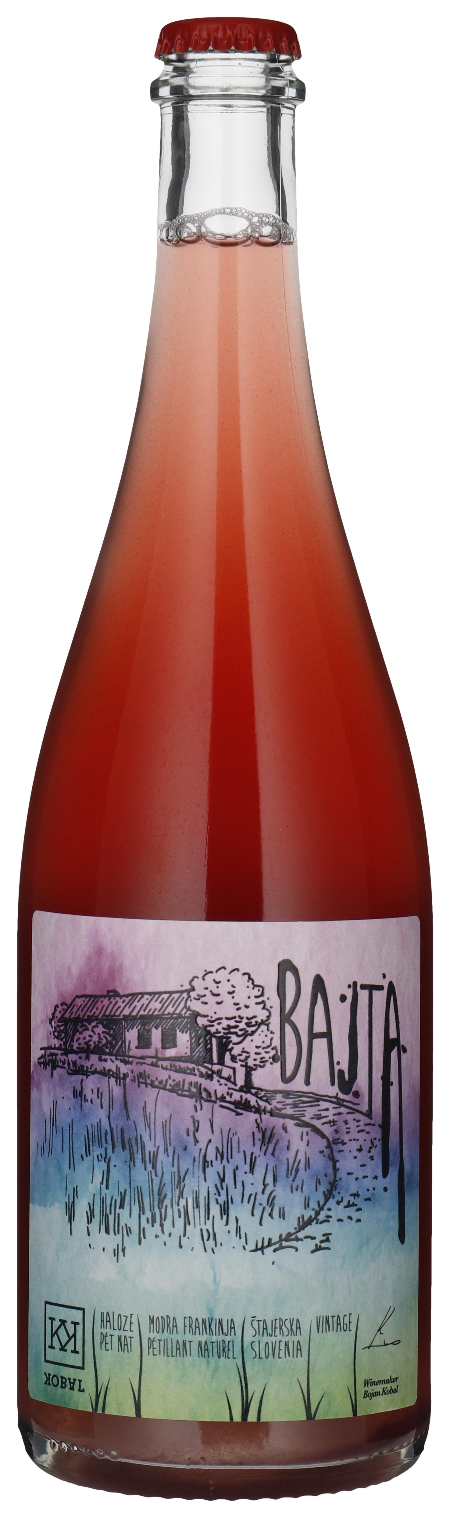 Bajta Pet Nat Rosé 2024 wine bottle