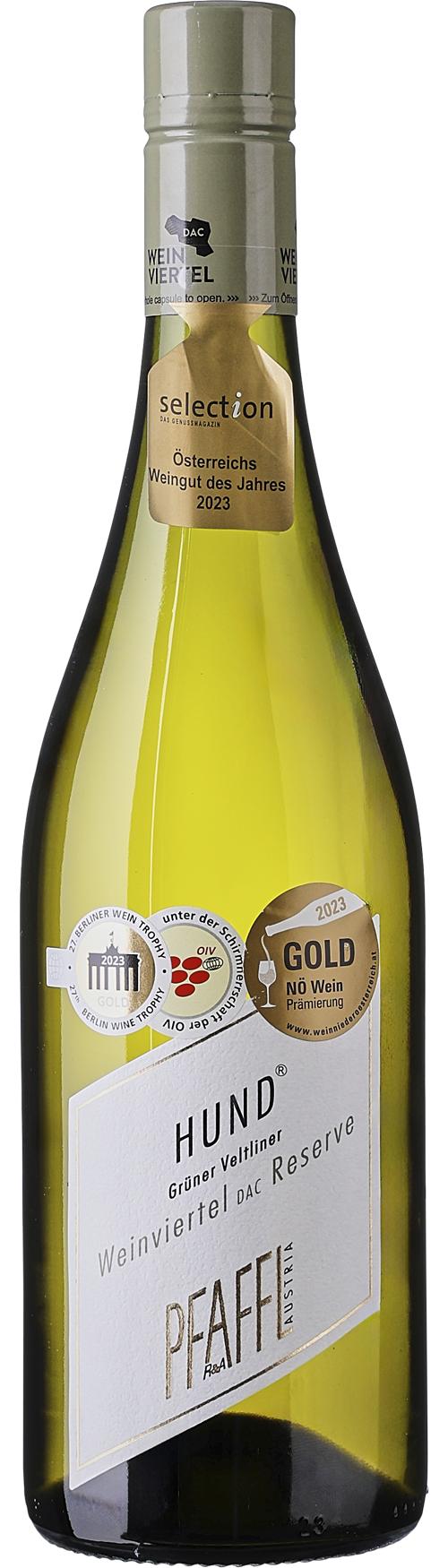 Pfaffl Grüner Veltliner Hund Weinviertel DAC Reserve wine bottle