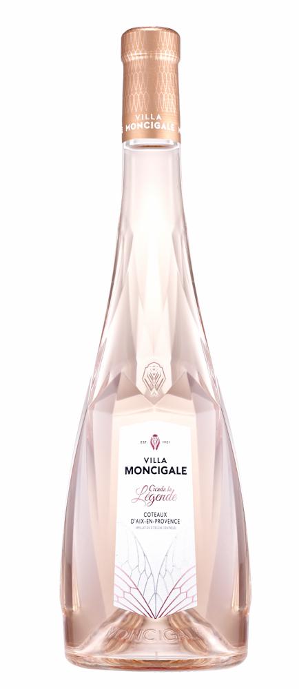 Villa Moncigale Cicada la Légende Rosé Coteaux d'Aix-en-Provence wine bottle
