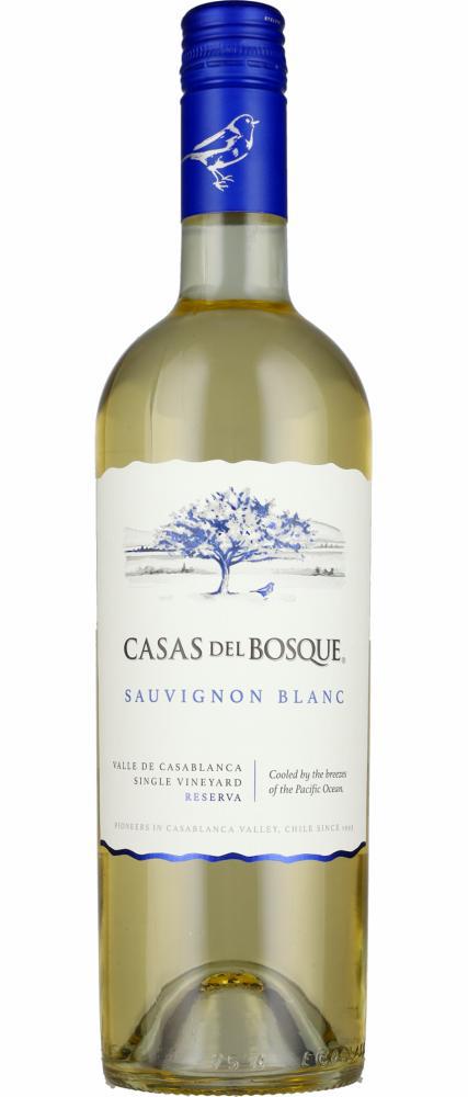 2021 Casas del Bosque Reserva Sauvignon Blanc Casablanca wine bottle