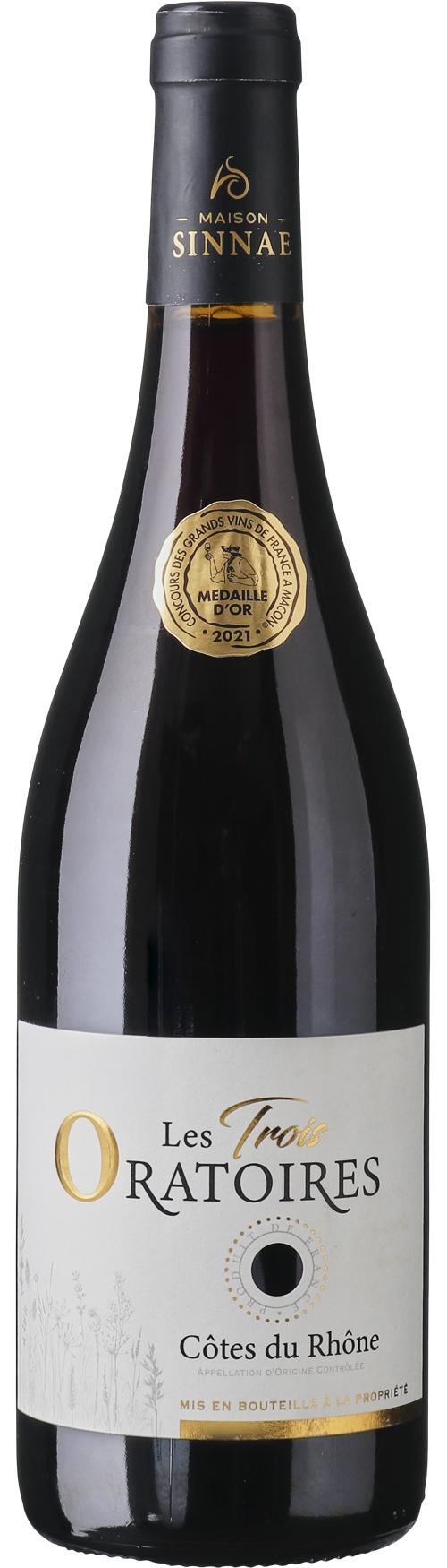 Maison Sinnae Les Trois Oratoires AOC Côtes du Rhône wine bottle