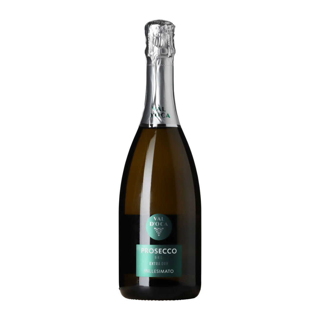 Val d'Oca Prosecco D.O.C. Extra Dry Millesimato wine bottle