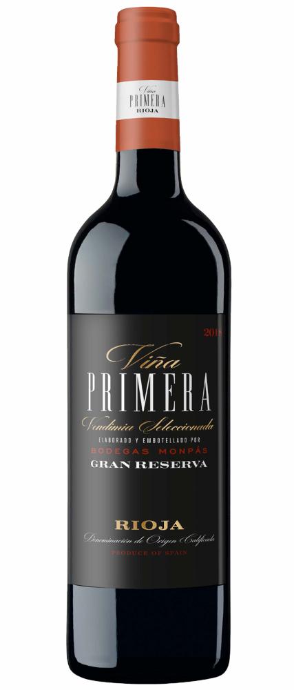 2019 Rioja Gran Reserva Viña Primera Vendemia Seleccionada Bodegas Monpás wine bottle