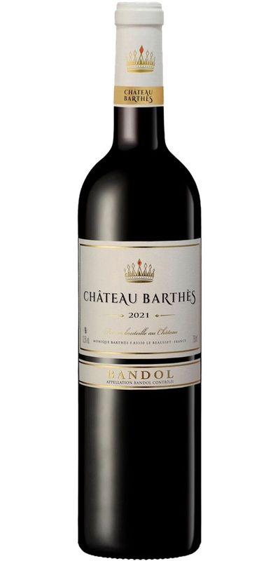 Chateau Barthes, Bandol Rouge 2021 wine bottle