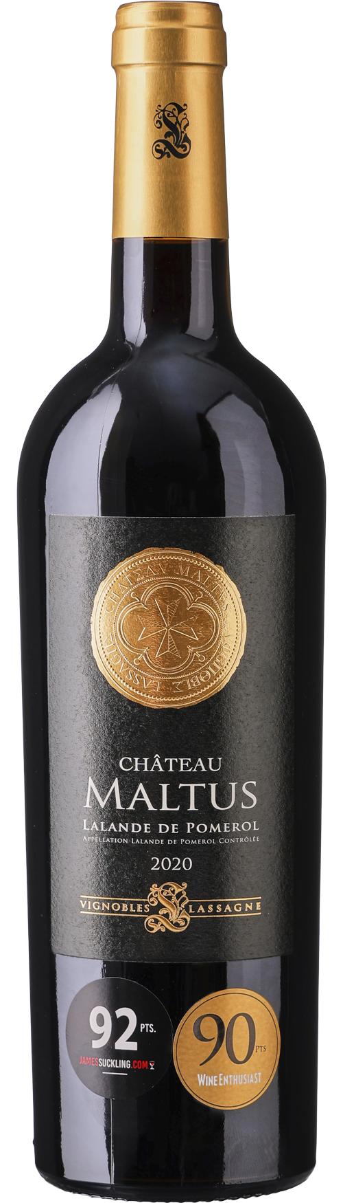 Château Maltus AOC Lalande de Pomerol wine bottle