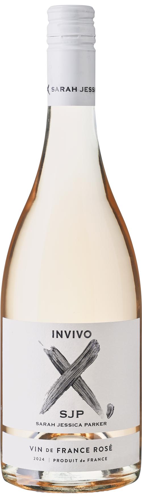 Invivo X, SJP Vin de France Rosé wine bottle