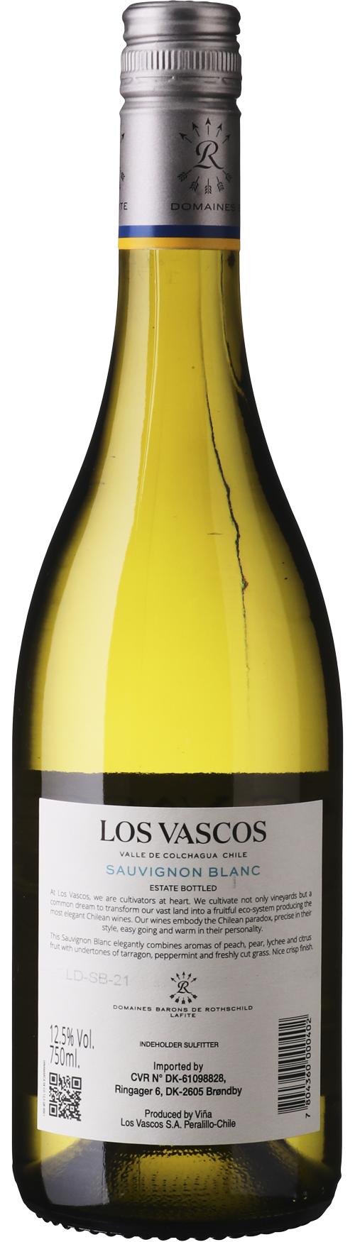 Los Vascos Sauvignon Blanc wine bottle