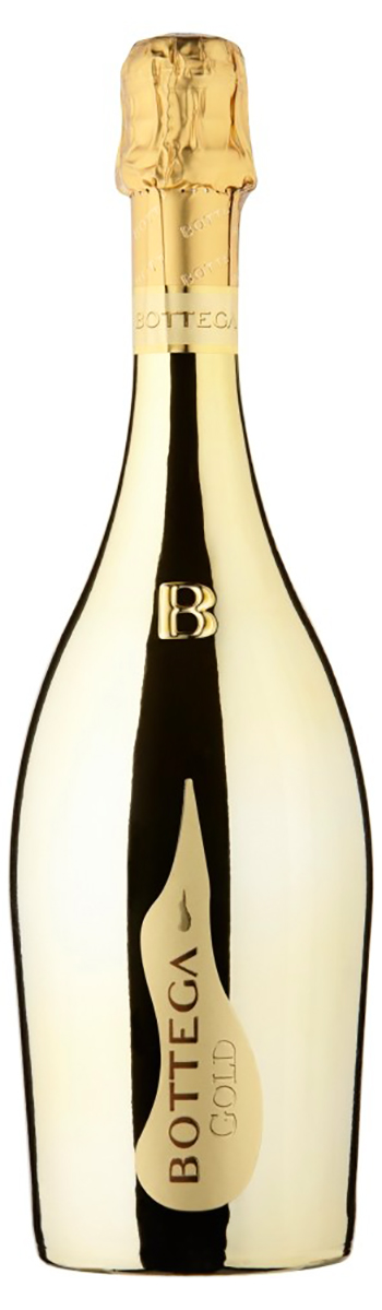 Bottega Gold Prosecco wine bottle