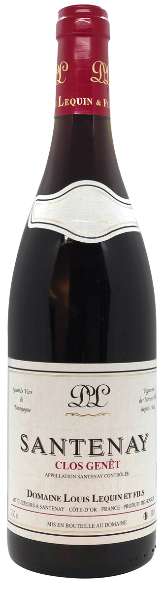 Domaine Louis Lequin et Fils Santenay Clos Genet 2014 wine bottle