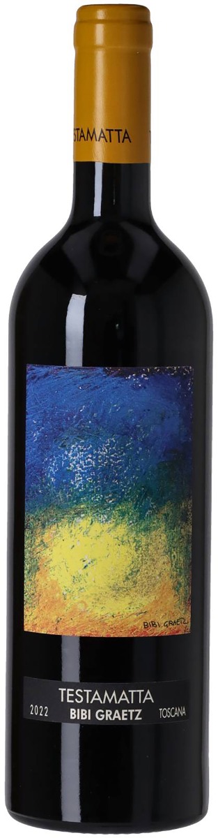 Bibi Graetz Testamatta IGT Toscana Rosso 2022 i trækasse wine bottle