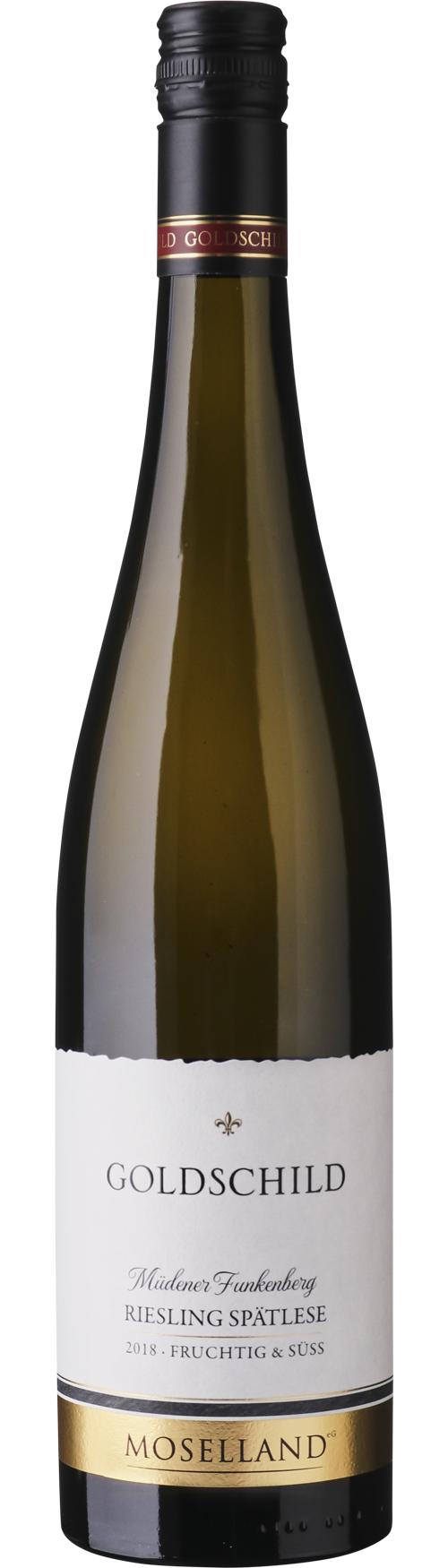 Moselland Goldschild Riesling Spätlese, Single Vineyard, Müdener Funkenberg wine bottle