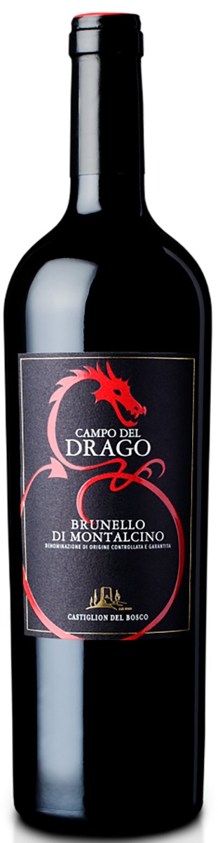Castiglion del Bosco Campo del Drago Brunello di Montalcino DOCG 2016 i trækasse wine bottle