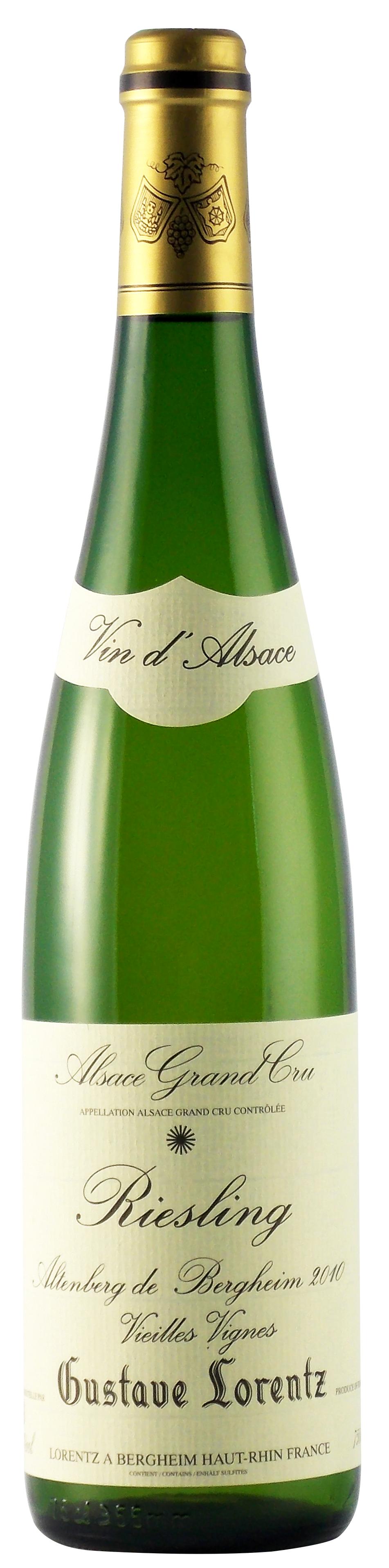 Gustave Lorentz Riesling Grand Cru Altenberg de Bergheim 2010 wine bottle