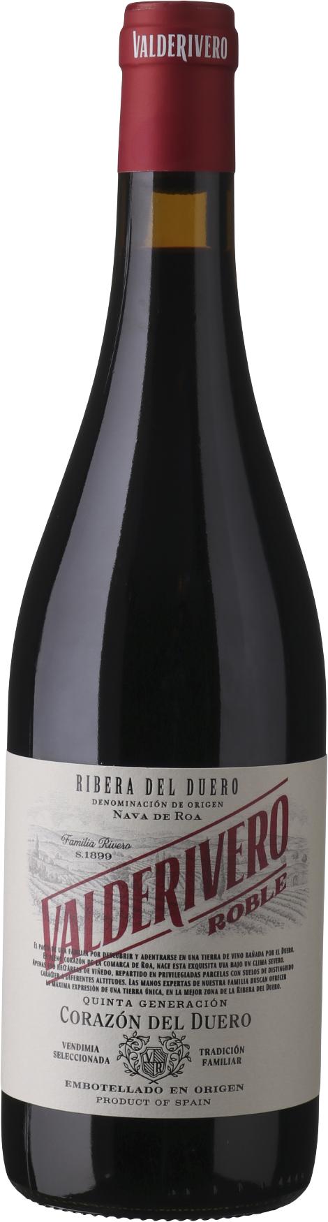 Valderivero Roble Ribera del Duero wine bottle