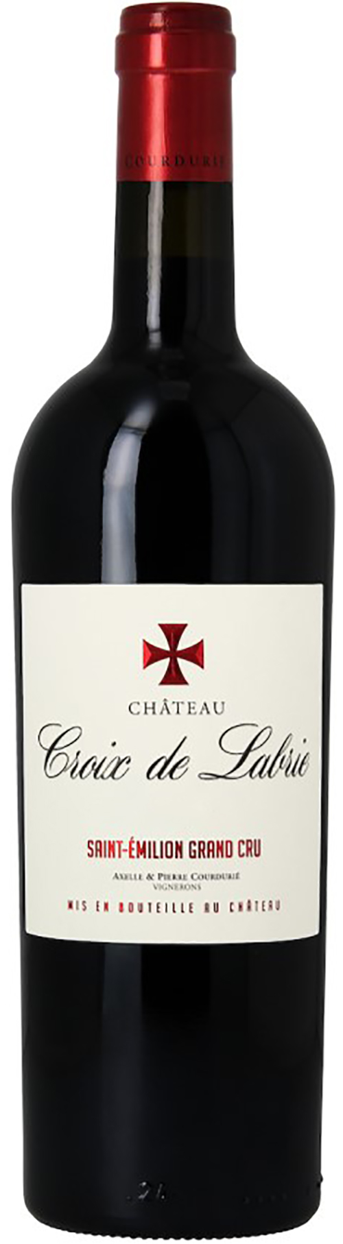 Chateau Croix de Labrie St. Emilion Grand Cru Classé 2021 ØKO i trækasse wine bottle