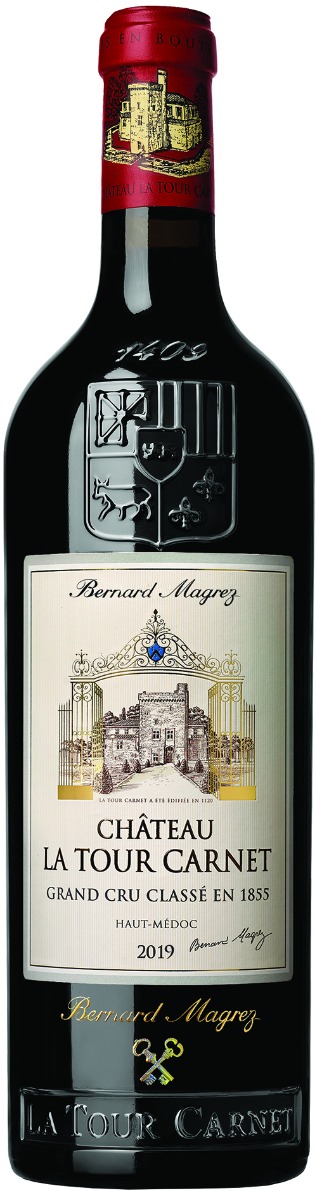 Château La Tour Carnet Haut-Medoc 4. Cru Classé 2019 i trækasse wine bottle