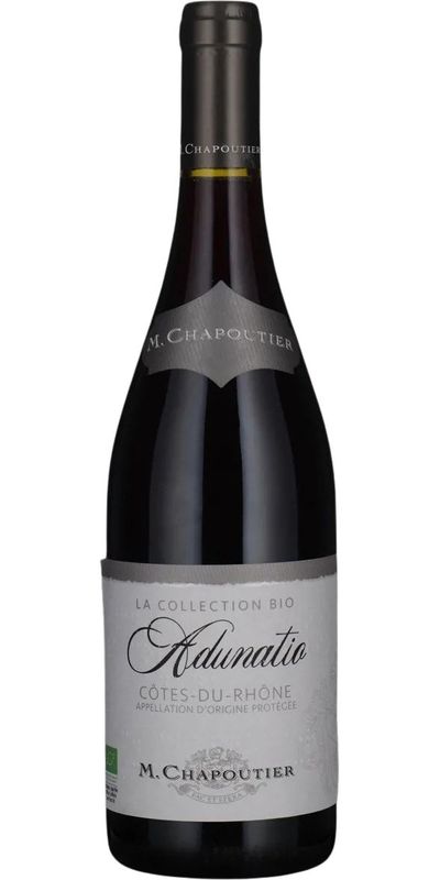 M. Chapoutier, Adunatio, Collection Bio, Cotes du Rhone 2024 wine bottle