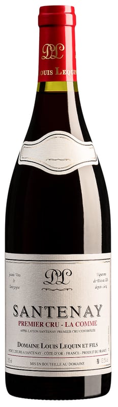Domaine Louis Lequin et Fils Santenay 1er Cru La Comme 2020 wine bottle