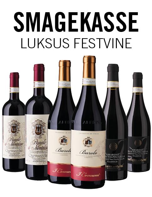 Luksusfest smagekasse wine bottle
