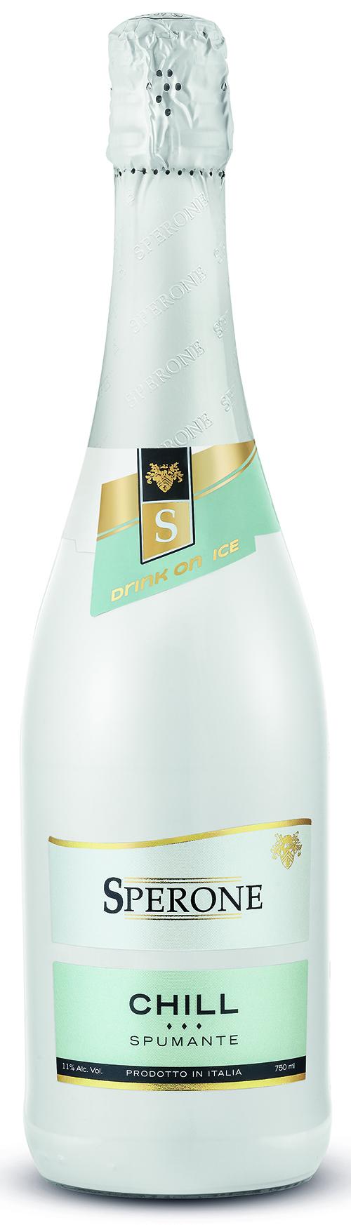Sperone Chill Spumante White wine bottle