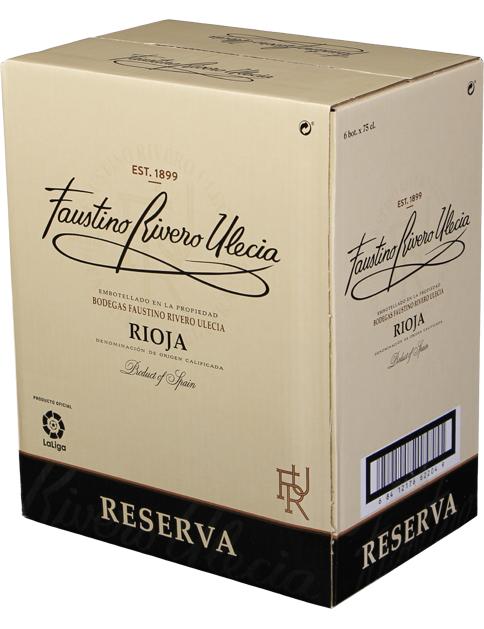 Faustino Rivero Ulecia DO Rioja Reserva wine bottle